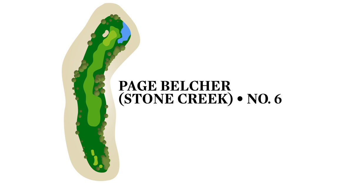 No. 6 at Page Belcher, Stone Creek (par-4, 390 yards)